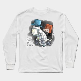 Dapper Cat - Space trip Long Sleeve T-Shirt